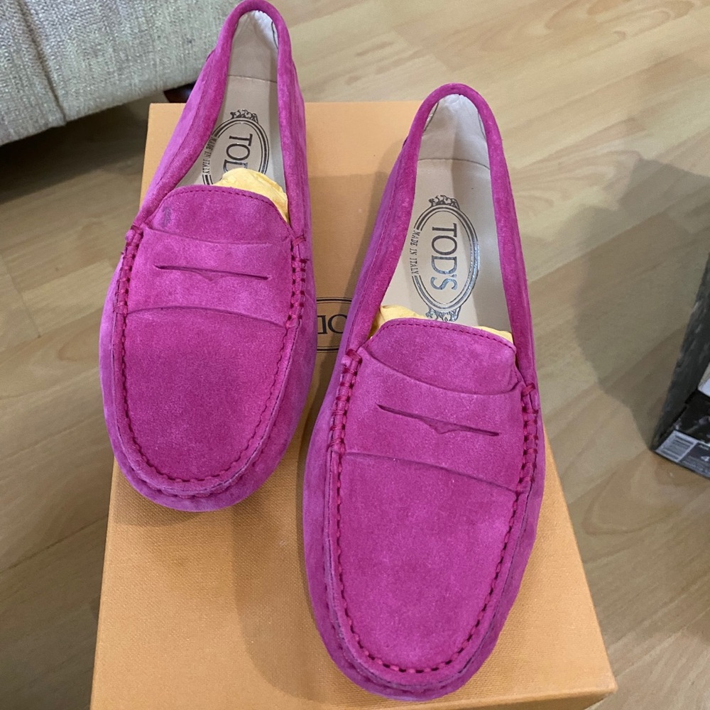 Tods suede gommini loafer